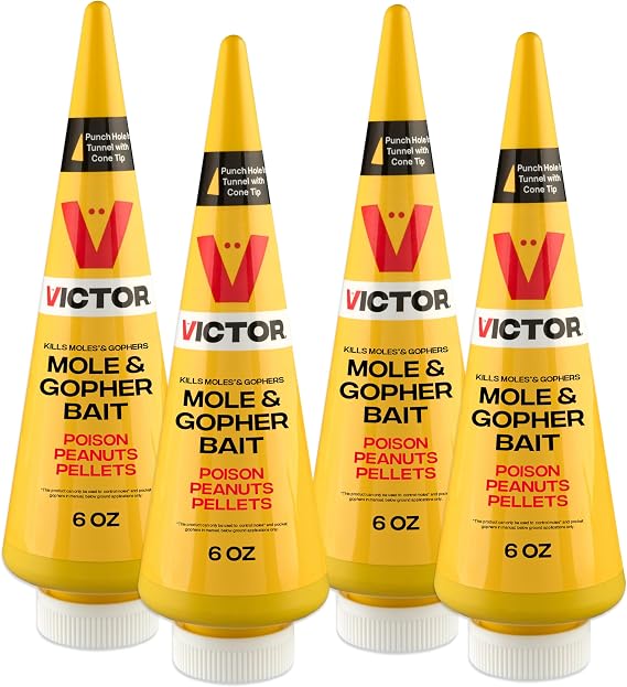 Victor Outdoor Mole & Gopher Poison Peanuts 4-Pack