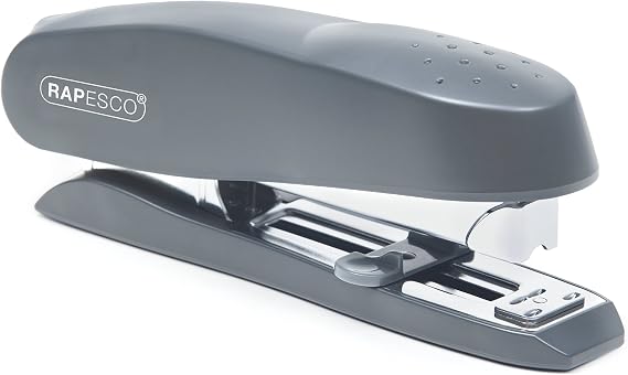 Rapesco R71726B3 ECO Spinna Front Loading Stapler, 50 Sheet Capacity, Grey