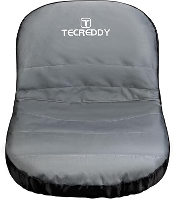 Lawn Mower Seat Cover, Weatherproof Durable Tractor Seat Cover Compatible with Husqvarna Craftsman Toro John Deere Cub Cadet Riding Lawn Mower, Medium