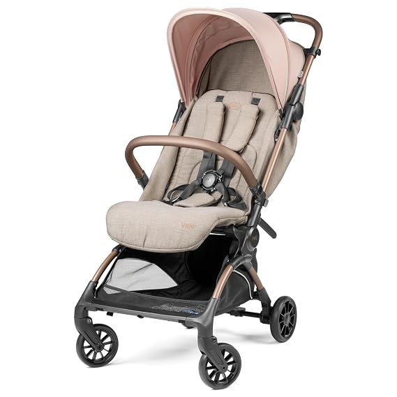 PEG Volo, Ultra Lightweight Carry-On Compliant Travel Stroller, Mon Amour | Ultra Lightweight , Adjustable Features & Reclining Seat - Designed for Everyday Comfort from Newborn to 50lbs