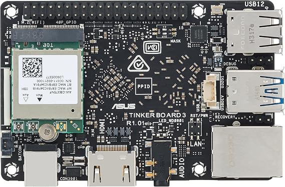Tinker Board 3/3S, 2GB/4GB LPDDR4X RAM, RK3566, 1TOPS NPU, Credit-Card Sized SBC (Tinker Board 3,2GB RAM)