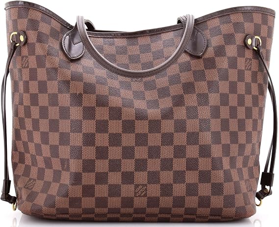 Pre-Loved Neverfull Tote Damier MM, Brown