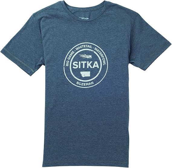 SITKA Seal Tee Short Sleeve Lead Heather Medium