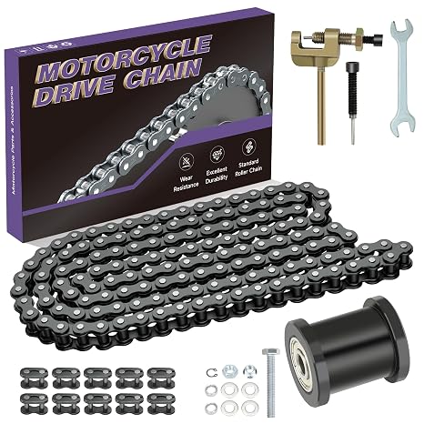 #35 Chain 140 Links Mini Bike Chain Tensioner for CT100U CC100X DB30