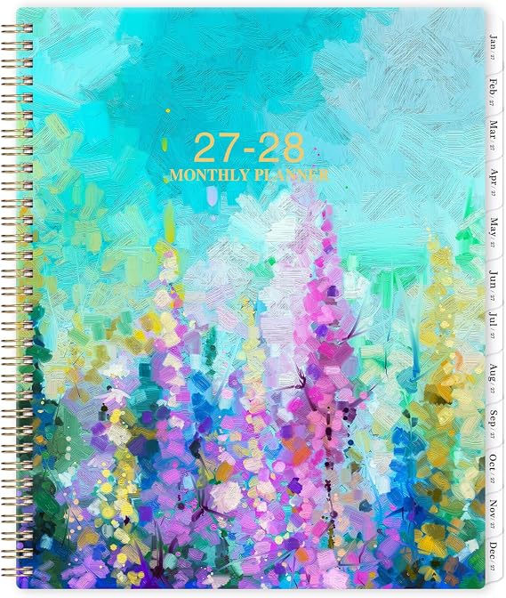 2027-2028 Monthly Planner - Yearly planners, Jan 2027 - Jun 2028, 11"x 9"