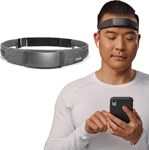 MUSE S: The Brain Sensing Headband - Overnight Sleep Tracker & Meditation Headset Device - Multi Sensor Monitor with Responsive Sound Feedback Guidance from Brain Wave, Heart, Body & Breath Activity
