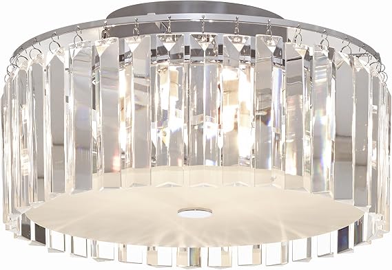 BAZZ 5-Light Frosted Glass LED Flush Mount