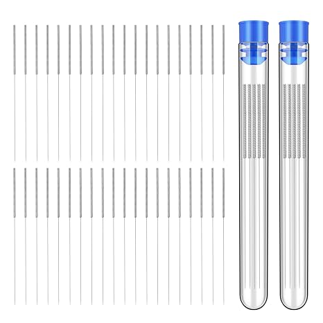 40Pcs 3D Printer Nozzle Cleaning Kit, Nozzle Cleaner 3D Printer | 0.4mm Stainless Steel Cleaning Needles Set, Universal for 3D Printers, Clog Removal Tool Kit