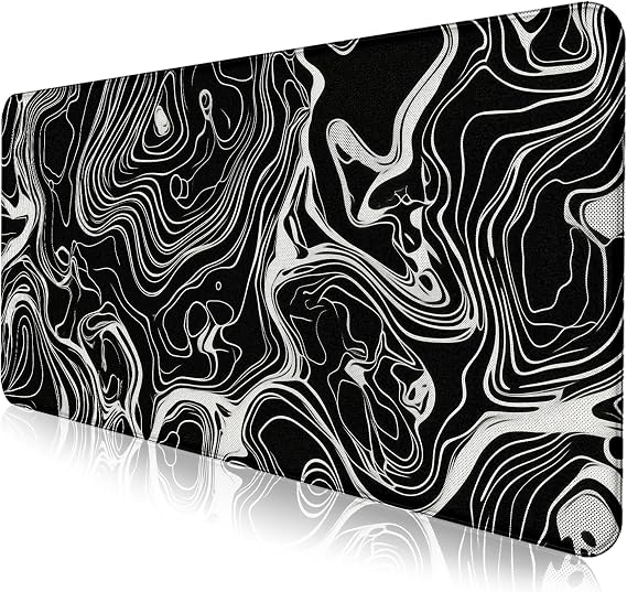 Marble Patterned XL Gaming Mouse Pad, Suitable for Office and Study Mouse Pads