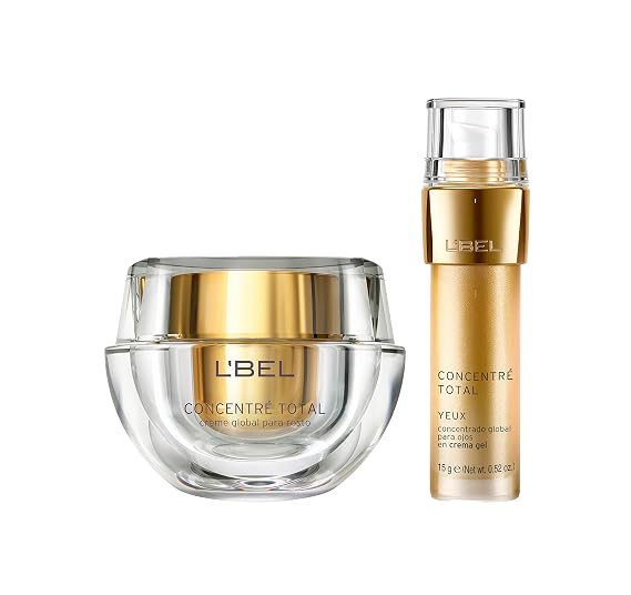 L'Bel Concentre Total Global Facial Concentrated Cream 1.7oz and Yeux Eye Global Concentrated Gel Cream 0.52 oz.