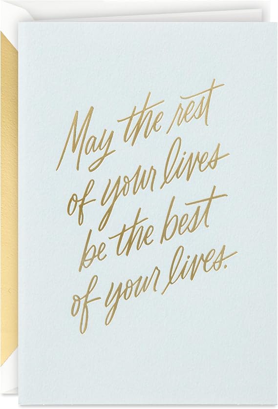 Hallmark Signature Wedding Card (Rest of Your Lives)