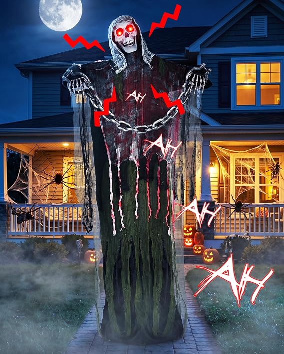 Joomer 6FT Life-Size Animated Halloween Animatronics Decorations Outdoor