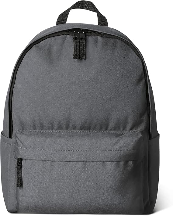 Amazon Basics, Classic/Casual/School Backpack, Grey, 1-Pack
