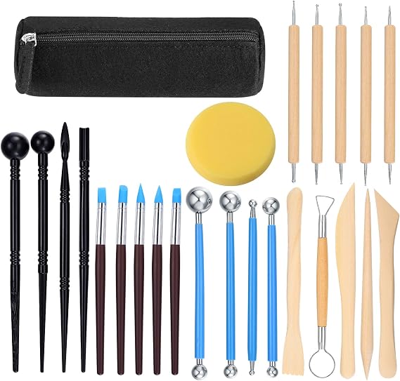 Xiaomoyu 25 Pcs Polymer Clay Tool Modelling Clay Tool