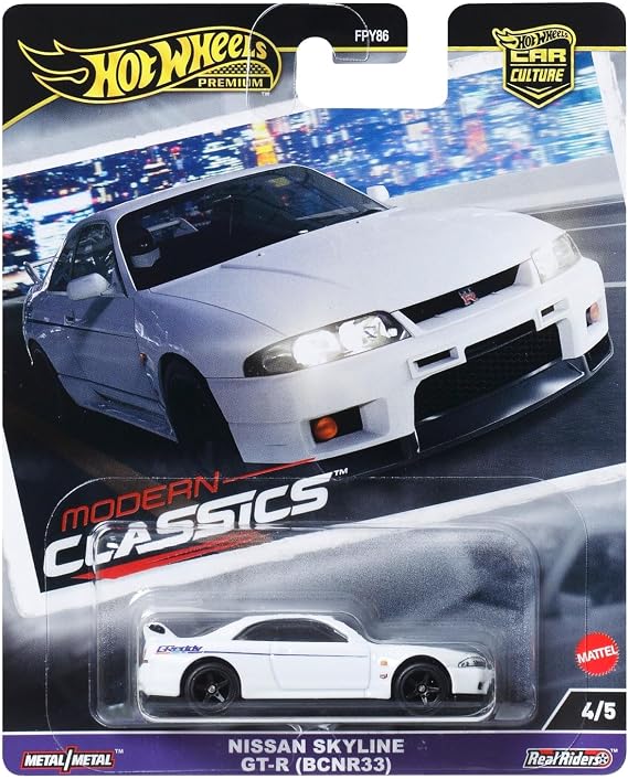 Hot Wheels Nissan GT-R (BCNR33), Modern Classics 4/5 [White]