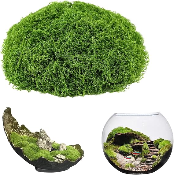 ddckj 200 g Artificial Moss Artificial Moss for Decorating Fake Moss Decoration Artificial Moss for Crafts Craft Moss for Decorative Moss Walls
