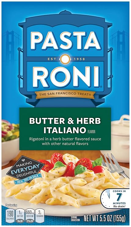 Pasta Roni Herb and Butter Rigatoni Mix, 5.5 Ounce