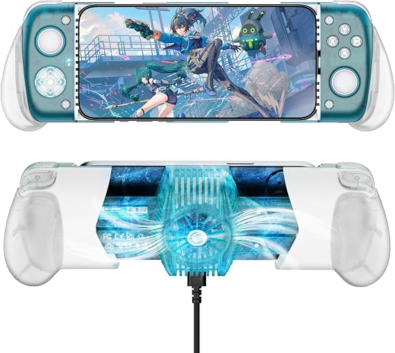 GameSir X3 Pro スマホゲ一ムコントロ一ラ一、RGB バックライト付き Android コントロ一ラ一、取り外し可能な磁気式 ABXY ボタンを備えたゼロ遅 延スマホ コントロ一ラ一、D Padsは Cloudy Gaming、Stadia、Xbox Game Pass などをサポ一トできる