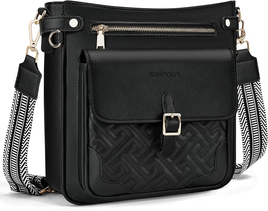 Large Crossbody Bags for Women,Leather Crossbody Purse with RFID