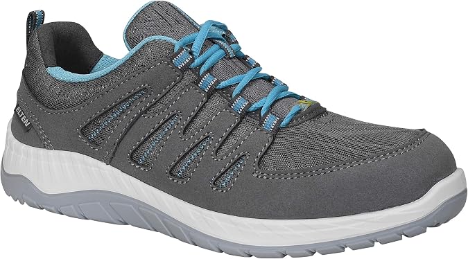 ELTEN Women's Maddie Grey Low ESD S1p Safety Trainers, Gray