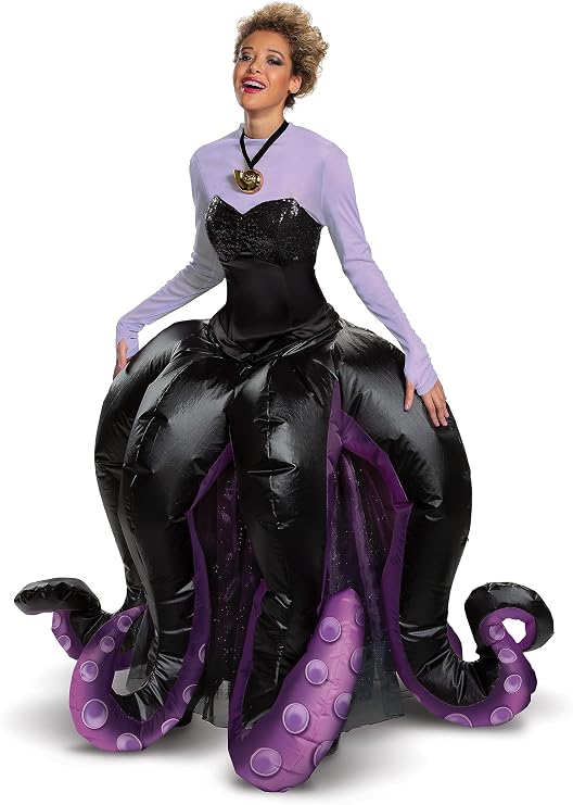 Ursula Inflatable Prestige Adult Costume, Official Disney The Little Mermaid Outfit