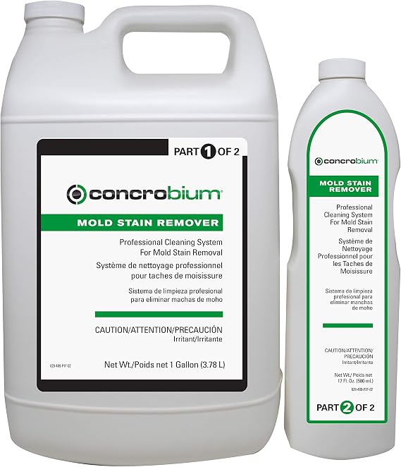Concrobium Mold Stain Remover 2 Part 1 Gallon + 17oz