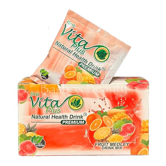 First Vita Plus Fruit Medley Drink Mix, 20 Sachets