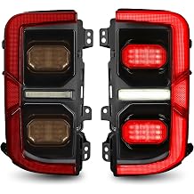 Smoked Full LED Tail Lights Pair for Ford Bronco 20212026, Off-Road Upgrade Rear Lamps, Plug & Play
