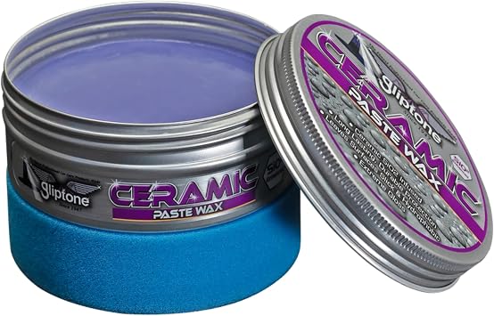 Gliptone Ceramic Paste Wax - Premium Carnauba & SiO2 Hybrid Wax | Deep Gloss, Hydrophobic Shine, Long-Lasting Protection, Easy On/Off, Safe for All Paint Finishes