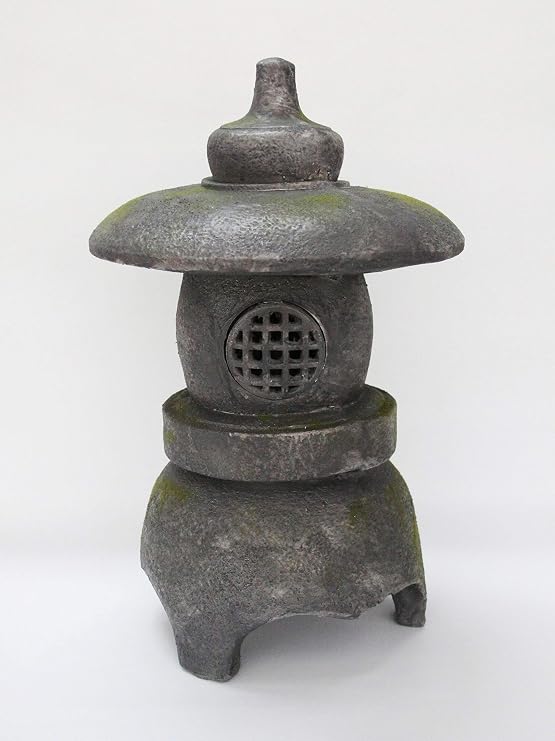 HI-LINE 40IN Grey Stone Pagoda Lantern