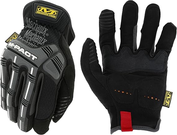 Mechanix Wear - M-Pact Open Cuff Work Gloves (X-Large, Black/Grey)