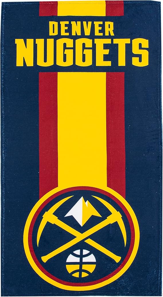 Northwest The Company NBA Denver Nuggets Beach Towel, 30" x 60", Zone Read