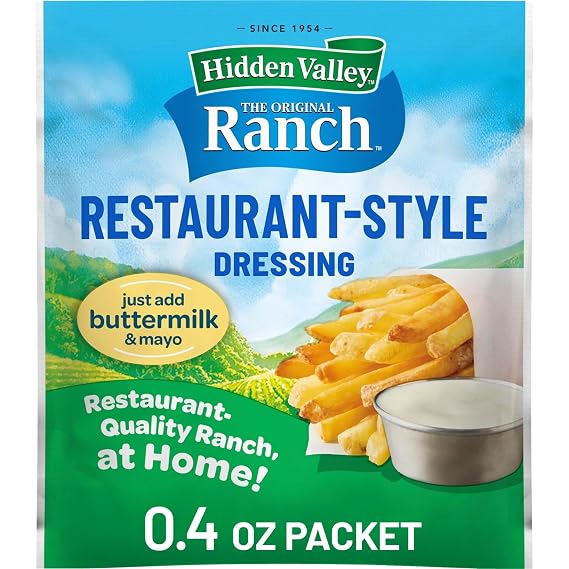 Hidden Valley Original Ranch Restaurant Style Dressing Recipe Mix, 0.4 Ounce (Package May Vary)