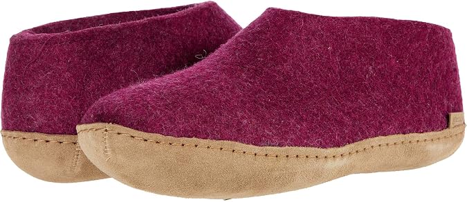 Glerups Wool Shoe Leather Outsole Cranberry EU 45 (US Men's 11) Medium