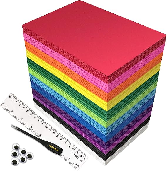 84PACK Foam Craft Sheets 8.5x5.5 inch Eva Color Bulk Foam Paper Set for Art Craft Projects DIY Handcraft by MEARCOOH