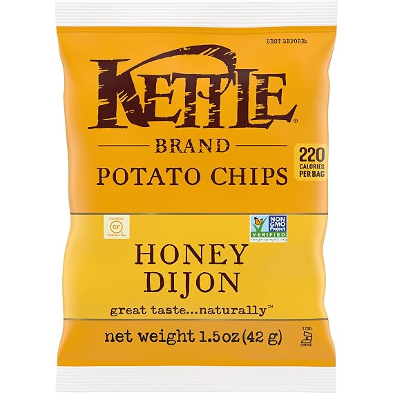 Kettle Brand Potato Chips Honey Dijon Kettle Chips, 1.5 Oz