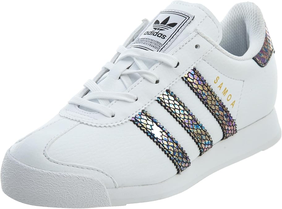 adidas Samoa C Snake Little Kid's Shoes White/Black/Noiess bw1299 (1 M US)