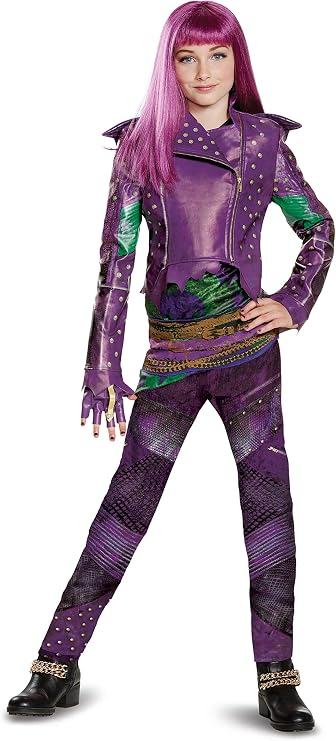 Disguise Mal Prestige Descendants 2 Costume, Purple, Small (4-6X)