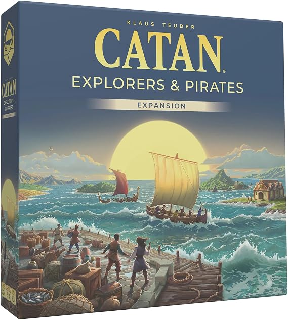CATAN Explorers & Pirates Board Game Expansion (6th Edition) Embark on New Adventures, Strategy Game for Kids & Adults, Ages 12+, 3-4 Players, 90 Minute Playtime, Made by Catan Studio | Embark on New Adventures, Strategy Game for Kids & Adults, Ages 12+, 3-4 Players, 90 Mins