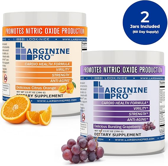 2-Pack, Orange and Grape | Blood Flow | Pre-Workout Drink | Great Tasting with Vitamins C, B6, B12, K & More