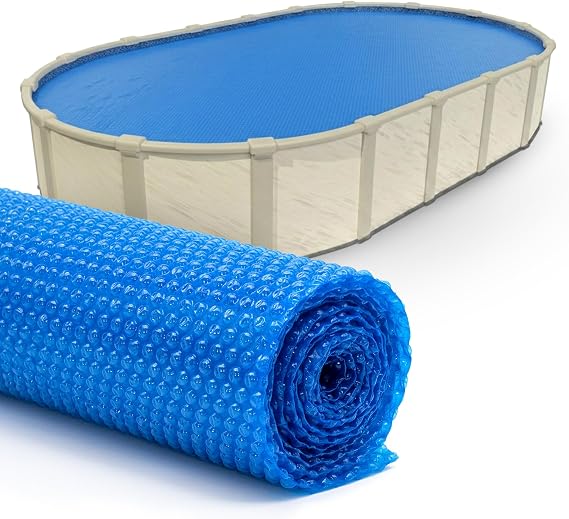 Sun2Solar Blue 10 ft x 15 ft Oval Solar Cover | 16 Mil | Heat Retaining
