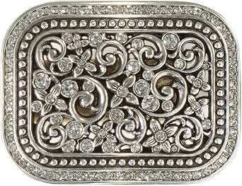 Blazin Roxx Women's Buckle with Floral Filigree and Crystal Inlays