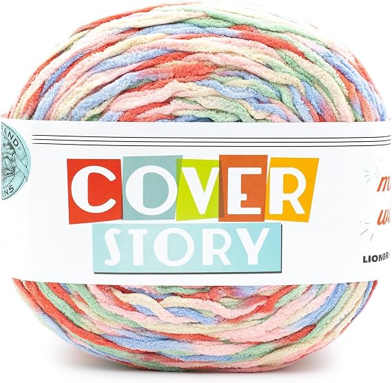 Lion Brand Yarn, Cover Story Blanket Yarn, Waverly, Multicolor, 1 Pack