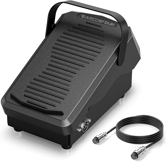 ARCCAPTAIN TIG Welding Foot Pedal, 5-Pin Remote Amp Control