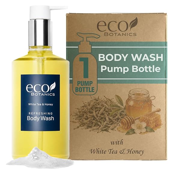 Terra Pure Eco Botanics Body Wash, Retail Size Hotel Amenities, 10.14 oz. (Single)