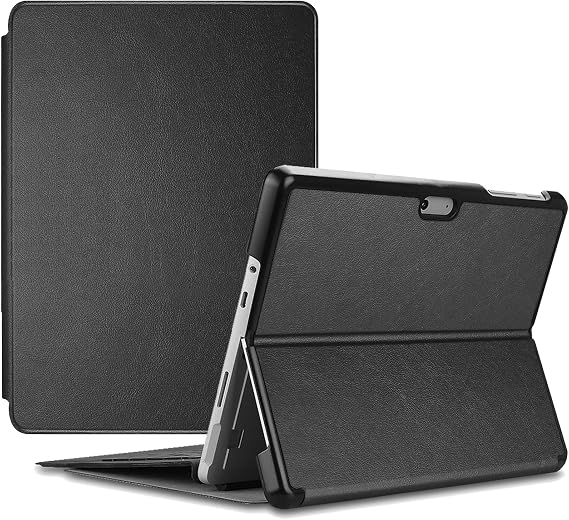 ProCase for Microsoft Surface Go/Surface Go 2 (2018/2020 Release) Case, Ultra Slim Lightweight, Protective Cover with Pen Holder -Black