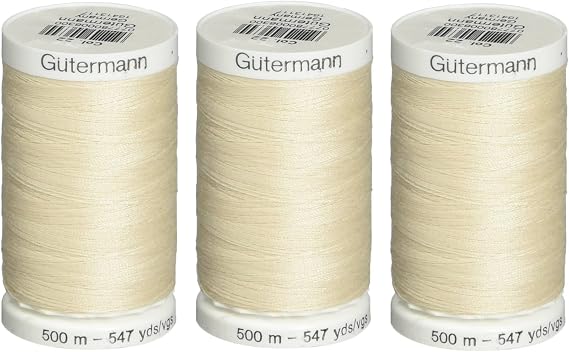 Sew-All Thread 547 Yards-Eggshell (3 Pack)