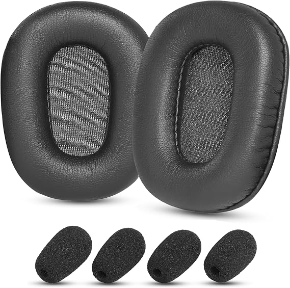 Replacement Earpads for BlueParrott B350 XT B350XT Noise Canceling Headset | Cushions with Soft Memory Foam Accessories-B350-XT PL-Black (Refer to Figure 2)