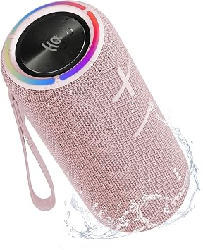 TAZATA Bluetooth Speaker,30W Portable Wireless Speaker with TWS,IPX7 Waterproof, 8H Playtime, LED Lights,for Pool/Beach/Shower, Birthday Gift, Valentines Day Gifts