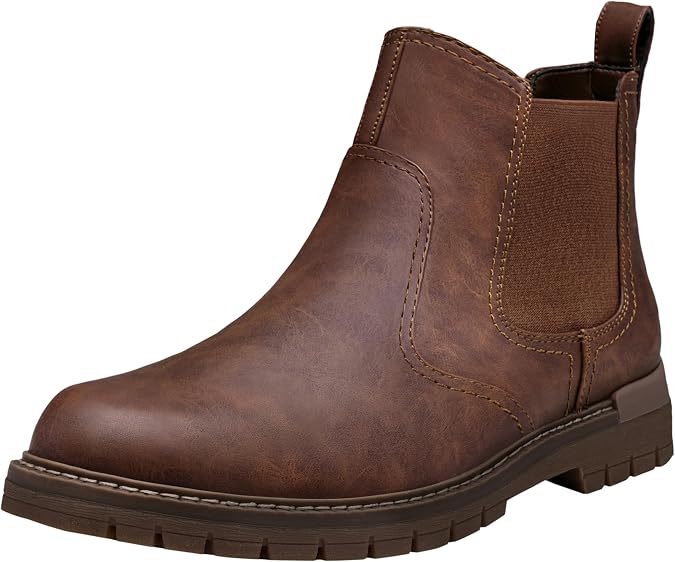 Jousen Mens Chelsea Boot Slip On Casual Boot for Men
